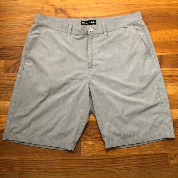 Travis Mathew Mens Golf Shorts size 36 Grey Athletic Pockets 10 inch Inseam - Picture 9 of 9